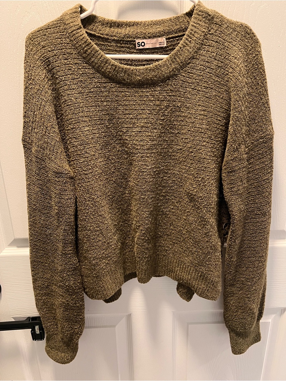SO Women’s Olive Green Crewneck Sweater